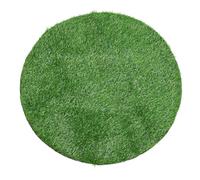 CAXUSD Tappeto Sintetica Rotondo Resistente UV e Intemperie Prato Finto Realistico per Decorazione Copri Pozzetto Verde per Giardino Patio Esterno