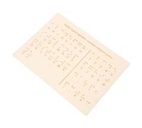 CAXUSD Tavola da apprendimento in legno per persone cieche braille alfabeto e tabellone numerico strumento educativo per imparare Braille Include lettere e numeri per ciechi esigenze di supporto