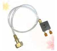 CAXUSD Valvola di Gonfiaggio per Bombola Gas da Campeggio in Metallo Adattatore Sicuro per Esterne con Connessione Autochiudente Compatibile con Bombole Liquefatte e Taniche Piatte