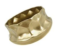 CAXUSD Vaso per Fiori in Ferro Moderno Colore Oro Texture Martellata, Resistente a Deformazioni e Rotture, per Decorazioni di Eventi e Guide Corridoio