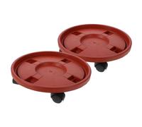 CAXUSD Vassoio Mobile per Vasi da Fiori Ruote Base in Plastica per Piante Supporto Scorrevole per Giardino Carrello per Vasi Portavasi per Interni Esterni