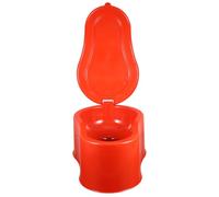 CAXUSD WC Portatile da Campeggio in PVC Spesso, Rosso, per Lavoratori | Toilette Esterna Semplice, Plastico Leggero, Uso Pratico, Siti di Costruzione e Altri Luoghi, Design Unico Colore Casuale