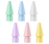 Caybats 6 Pezzi Punte di Ricambio Compatibile con Apple Pencil, Alta Sensibilità, Compatibili con Apple Pencil 1ª e 2ª Generazione, Punta Penna iPad, Tips Compatibile con Precisione Ottimale su iPad