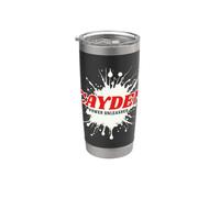 Cayden Power Unleashed Red Name Design Bicchiere termico in acciaio inox doppia parete