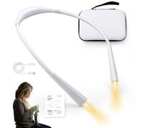 Caydo Luce per Maglia con Borsa di Storage, 4 Colori & 5 Livelli Luminosità Luce da Collo, Luce per Leggere e Cucire, Luci per Il Collo per Hobby, Luce per Uncinetto Ricaricabile