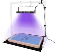 Caydo Luce UV di stampa dello schermo di 50W LED con il supporto leggero e il tessuto nero, fascette e istruzioni per la stampa dello schermo e cianotipi