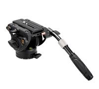 Cayer Testa fluida del treppiede video di con piastra a sgancio rapido, impugnatura telescopica e base graduata per fotocamere mirrorless, videocamere e reflex digitali, K6
