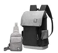 Cayla Slim Business Laptop Backpack per Uomo Borse USB da Viaggio Resistenti all'Acqua Zaino per Laptop Scuola/università Borsa per Il Petto