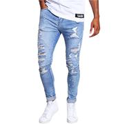 Cayler & sonsjeans Tapered Fit - Distressed Light Blue/White
