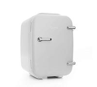 CAYNEL Mini frigorifero e riscaldatore (4 litri/6 lattine), frigorifero personale compatto portatile, impianto termoelettrico CA/CC, 100% privo di freon, ecologico e domestico, il