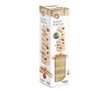 Cayro - Block & Block - + 5 Anni - Modello Classico In Legno - Gioco Da Tavolo - Ideale Per Bambini E Adulti - Torre Bar Impilabile - Da 2 A 8 Giocatori