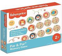 Cayro - Coppia e Coppia - Gioco di Memoria - 20 Pezzi in Legno - Gioco da Tavolo per Bambini - Gioco Educativo 2 Anni - Sviluppo della Memoria e del Ragionamento - Sostenibile ed Ecologico