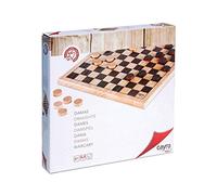 Cayro - Dama - + 7 Anni - Modello In Legno - Gioco Da Tavolo Per Bambini E Adulti - Sconfiggi Il Tuo Avversario Nel Più Breve Tempo Possibile - Per 2 Giocatori
