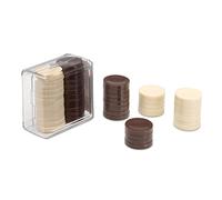 Cayro - Dama Per Dama - + 7 Anni - Scatola In Plastica - Giochi Da Tavolo Educativi - Per Bambini E Adulti - 24 Pezzi In 2 Colori - Per 2 Giocatori