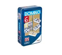 Cayro - Domino - + 6 Anni - Modello Multicolor Con Gettoni Colorati - Classico Gioco Da Tavolo Per Bambini E Adulti - Ideale Per Viaggi - Da 2 A 4 Giocatori