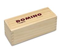 Cayro - Domino - Dai 6 Anni In Su - Scatola Tradizionale In Legno Con Coperchio Scorrevole - Gioco Da Tavolo Classico - Ideale Per Bambini E Adulti - Ideale Da 2 A 4 Giocatori