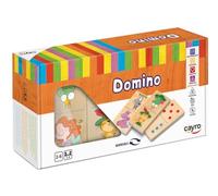 Cayro - Domino Per Bambini - Per Bambini Dai 2 Anni - Domino In Legno - Pezzi Di Legno Con Disegni Dei Bambini - Gioco Educativo - Sviluppo Cognitivo - Osservazione E Gioco Di Logica