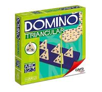 Cayro - Domino Triangolare 56 Pezzi - Modelli/Colori Assortiti - Gioco Da Tavolo Classico - Facile Da Trasportare - Divertimento Per Tutta La Famiglia