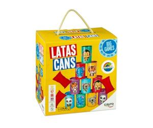Cayro - Lattine - Gioco di lancio di lattine e sacchi - Abbatti la torre - Gioco per bambini - Regalo di compleanno - Divertimento - Età 3-99 - + 2 giocatori