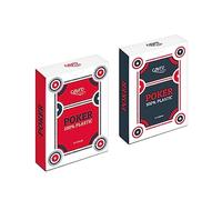 Cayro - Mazzo Di Carte Da Poker - + 16 Anni - Con Ottima Scorrevolezza - Ideale Per I Classici Giochi Da Tavolo - 100% Plastica - Colore Rosso E Nero