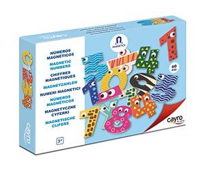 Cayro - Numeri Magnetici - Bambini sopra I 3 Anni - Incoraggia Il Calcolo - Crea e Risolvi Operazioni Matematiche - 60 Pezzi - Gioco da Tavolo per Bambini.