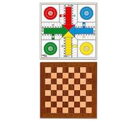 Cayro - Parcheesi E Scacchiera - Legno - Misura 40 X 40 - Design Classico Ed Elegante - Gioco Tradizionale - Sviluppo Cognitivo - Design Elegante E Durevole