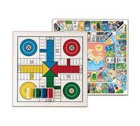 Cayro - Parcheesi E Tavola D'Oca - Tavola Di Legno - Gioco Da Tavolo Per Famiglie - Facile Da Trasportare - Divertimento Garantito