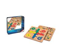 Cayro - Parcheesi - Oca In Legno Multicolore - Scatola Di Metallo - 27X27 Cm - Gioco Da Tavolo Per Famiglie - Divertimento Per Tutte Le Età - Include Dadi E Gettoni