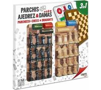 Cayro Parchís Scacchi da donna con accessori in legno Gioco da tavolo 33x33 cm Multicolore Taglia unica
