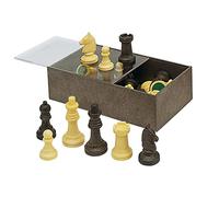 Cayro 150.9 090 Chess Sheets 6,50 cm in Plastic Box, Multicoloured, Sin Talla
