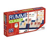 Cayro - Rummi - + 8 Anni - Modello Classico - Divertente Gioco Da Tavolo Ideale Per Bambini E Adulti - 106 Pezzi, 1 Borsa Di Stoffa E 4 Supporti - Da 2 A 4 Giocatori