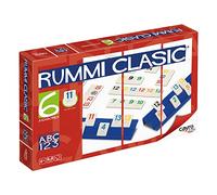 Cayro - Rummi - + 8 Anni - Modello Classico - Divertenti Giochi da Tavolo per Bambini e Adulti - 159 Pezzi, 1 Borsa in Tessuto e 6 Supporti - da 2 a 6 Giocatori
