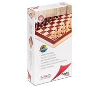 Cayro - Scacchi - + 7 Anni - Pezzi In Legno - Gioco Da Tavolo Educativo Ideale Per Bambini E Adulti - Tabellone Pieghevole 30 X 30 Cm Per Conservare Le Fiches