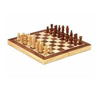 Cayro - Scacchi - Dai 7 Anni In Su - Le Pedine E La Tavoletta Pieghevole Sono Magnetiche E In Legno Naturale - Gioco Da Tavolo - Ideale Per Bambini E Adulti - 2 Giocatori