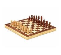Cayro - Scacchi - Dai 7 Anni In Su - Le Pedine E La Tavoletta Pieghevole Sono Magnetiche E In Legno Naturale - Gioco Da Tavolo - Ideale Per Bambini E Adulti - 2 Giocatori