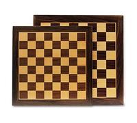 Cayro - Scacchiera - Legno Scuro - Dimensioni 40 X 40 Cm - Qualità Artigianale - Finitura Impeccabile - Design Elegante - Realizzata A Mano Resistente E Durevole