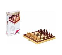 Cayro - Scacchi - + 7 Anni - Pezzi In Legno - Gioco Da Tavolo Educativo Ideale Per Bambini E Adulti - Tabellone Pieghevole 30 X 30 Cm Per Conservare Le Fiches