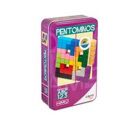Cayro - Scatola Di Metallo Pentominos - Figure Composte Da Quadrati Identici - Crea Strutture Uniche - 1 Giocatore