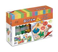 Cayro - Screw - Gioco Di Viti E Dadi Per Bambini - Gioco Educativo In Legno - Migliora Le Capacità Motorie - Imparano Giocando - Per Bambini Da 2 A 4 Anni