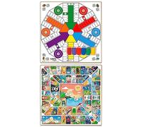 Cayro - Tabellone Parcheesi 6 E Oche - In Legno - Design Classico Ed Elegante - Misura 40 X 40 - Gioco Tradizionale - Design Elegante E Resistente