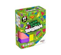 Cayro - Tangram Click Clack - Gioco Educativo in Legno con Pezzi Multicolori Creativi - Crea Figure - 54 Sfide - Da 5 a 99 Anni - 1 Giocatore