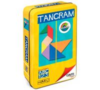 Cayro Tangram Di Legno Ecologico In Scatola Di Metallo Gioco Da Tavolo 15x15 Cm