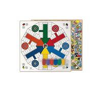 Cayro Tavolo Da Parchís 6 Giocatori E Oca In Legno Con Accessori Gioco Da Tavolo 40x40 Cm