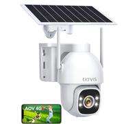 CAYVIS 2K 4G LTE Telecamera Esterno con Sim,Batteria 16000mAh Pannello Solare 8W, 24/7 Registrazione AOV 4G Telecamera Solare NO WIFI, Tracking Persone,Visione Notturna 30M, Audio Bidirezionale