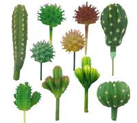 Cayway 10 Pz Succulente Piante Artificiali, Cactus di Artificiali Piante Grasse Finte Decorative Uncotted Faux Flower Succulente per Parete DIY Home Decor