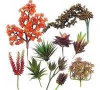 Cayway 10 Pz Succulente Piante Artificiali Colori Misti Piante Grasse Finte Decorative Uncotted Faux Flower Succulente per Parete DIY Home Decor
