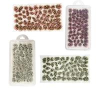 Cayway 106 Pz Ciuffo di Erba Statica Erba Statica Ciuffo, Albero Modello Erba Sacchetto Lichene Verde, Artificiali Falso Muschio e Pinzette per La Ferrovia del Paesaggio del Treno