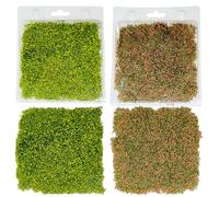 Cayway 2 Pz Mini Prato Ciuffo di Erba Statica Erba Statica Ciuffo, Albero Modello Erba Sacchetto Lichene Verde, Pinzette per La Ferrovia Del Paesaggio Del Treno