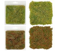 Cayway 2 Pz Shrub Flower Cluster, Statica Ciuffo Erba, Ciuffo D'erba Statico, Paesaggi Ciuffi D'Erba per Il Paesaggio del Giardino Fai Da Te, Giallo e Arancione