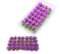 Cayway 28 Pz Ciuffo di Erba Statica Erba Statica Ciuffo, Albero Modello Erba Sacchetto Lichene Verde, Artificiali Falso Muschio e Pinzette per La Ferrovia Del Paesaggio Del Treno